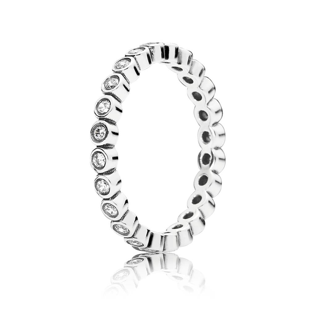 alluring petite brilliant, clear CZ