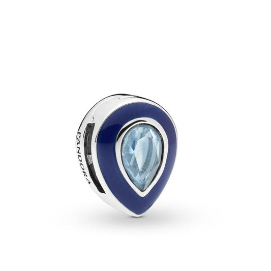 FINAL SALE - Blue Teardrop Clip Charm