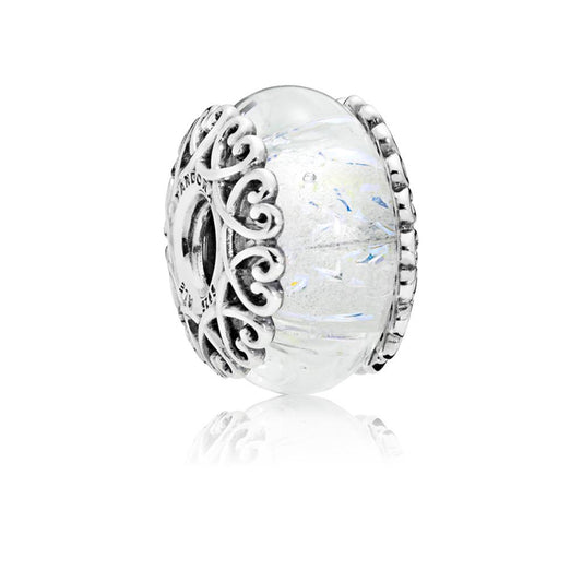 Iridescent White Glass