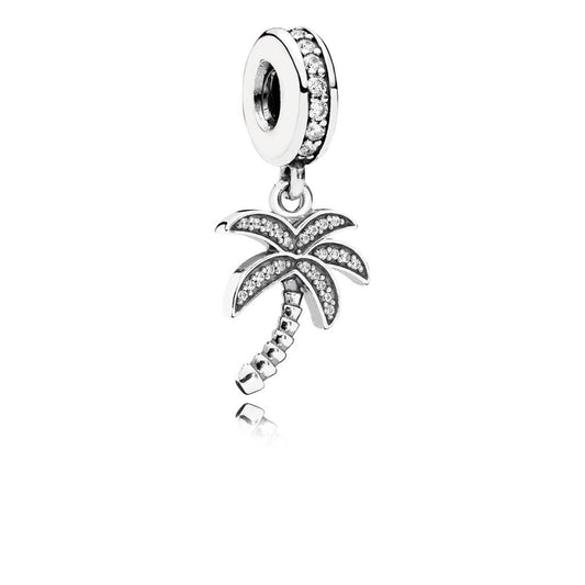 Sparkling Palm Tree Dangle Charm