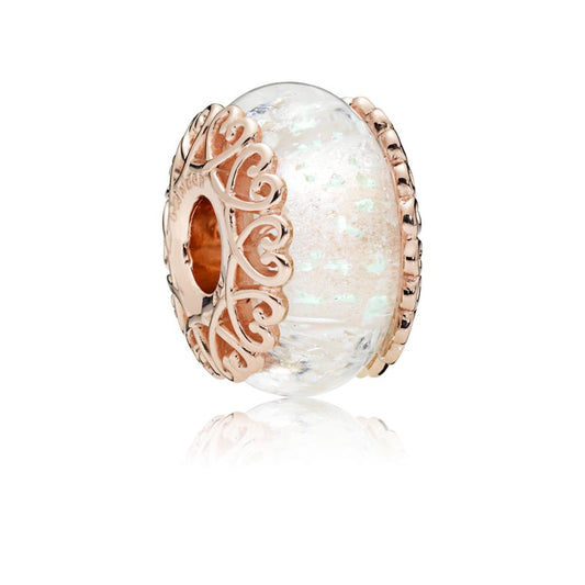 Iridescent White Glass
