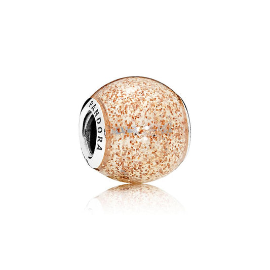 Glitter Ball, Rose Golden Glitter Enamel