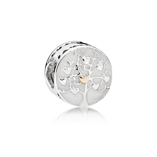 Tree of Hearts, Silver Enamel