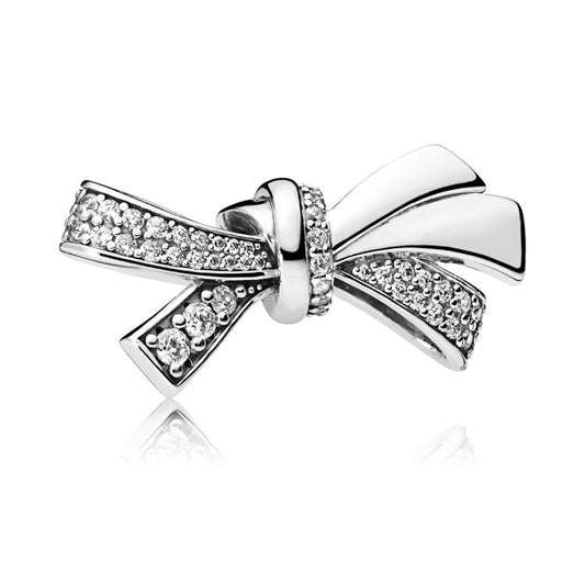 Brilliant Bow, Clear CZ