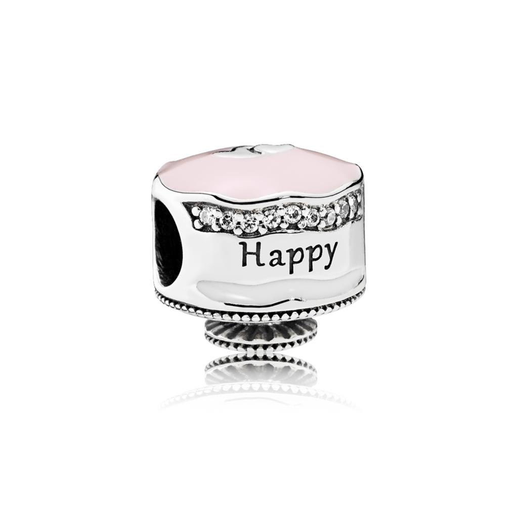 Happy Birthday Cake, Mixed Enamel & Clea