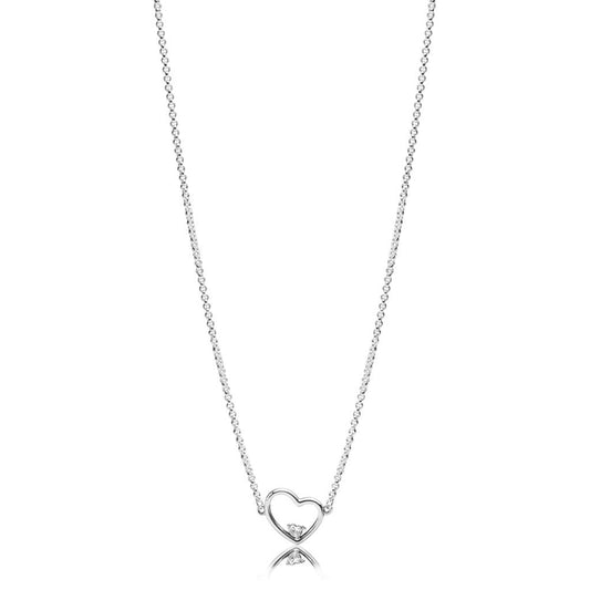 Asymmetric Heart of Love, Clear CZ