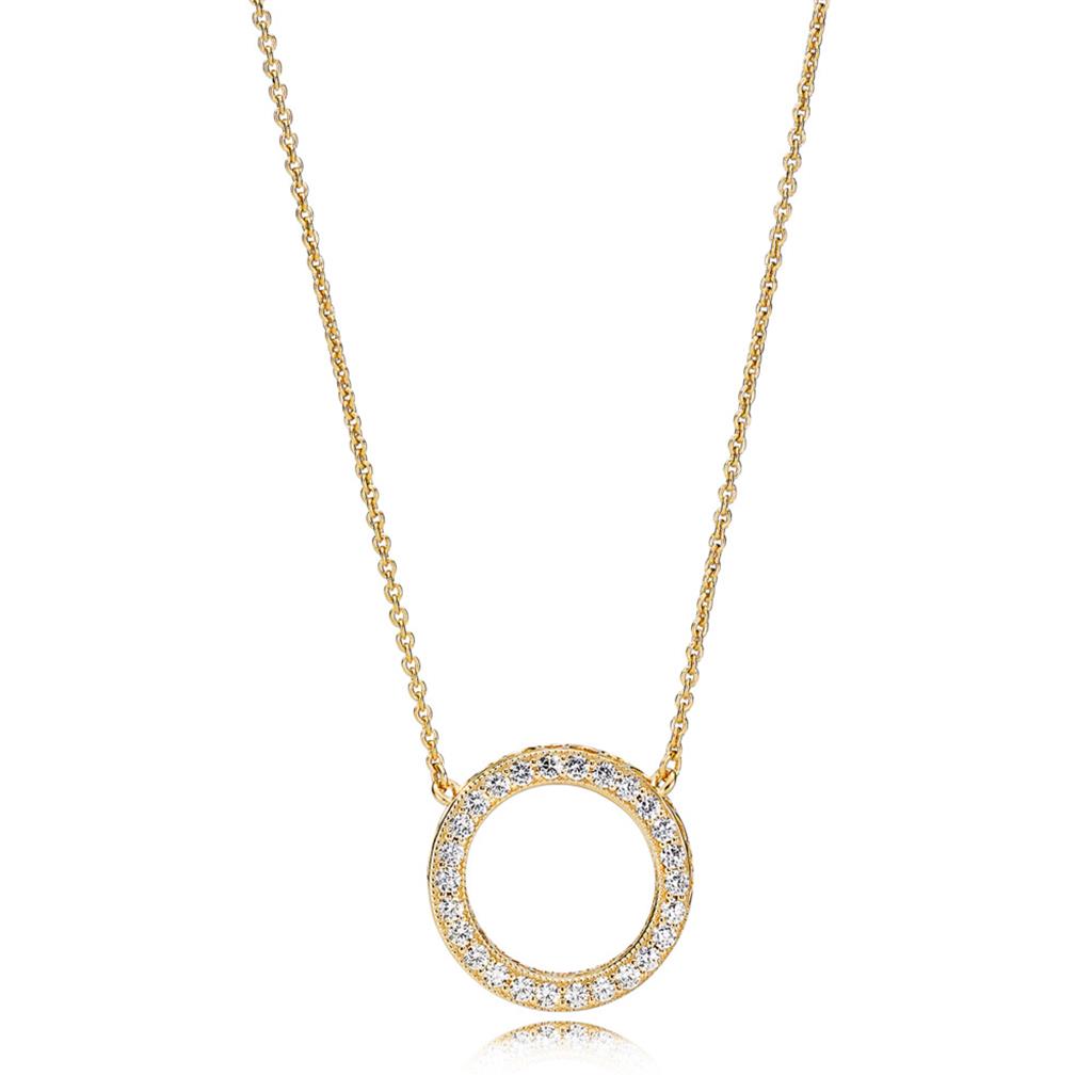 FINAL SALE - Circle of Sparkle Necklace