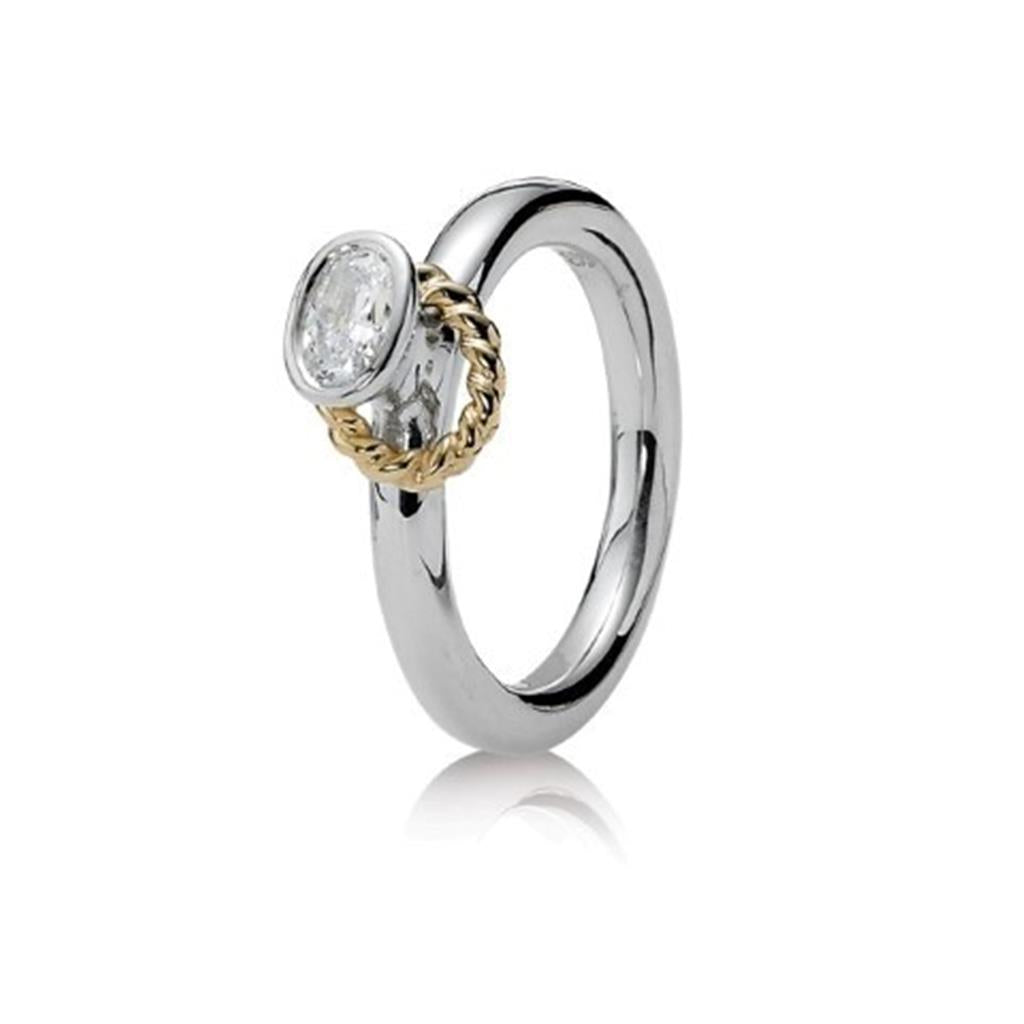 reminder ring, clear CZ