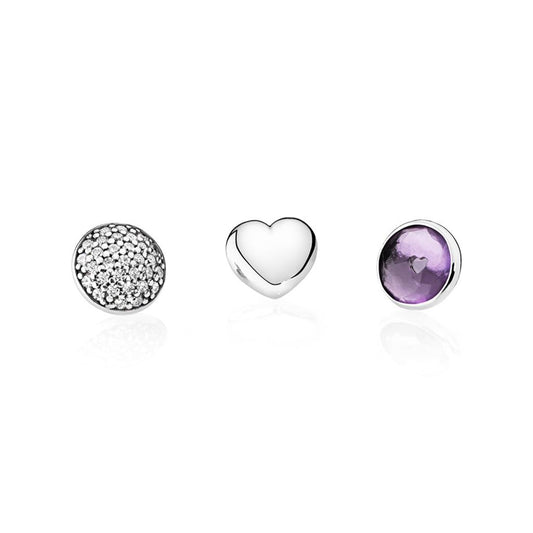 February Petites, Synthetic Amethyst & C