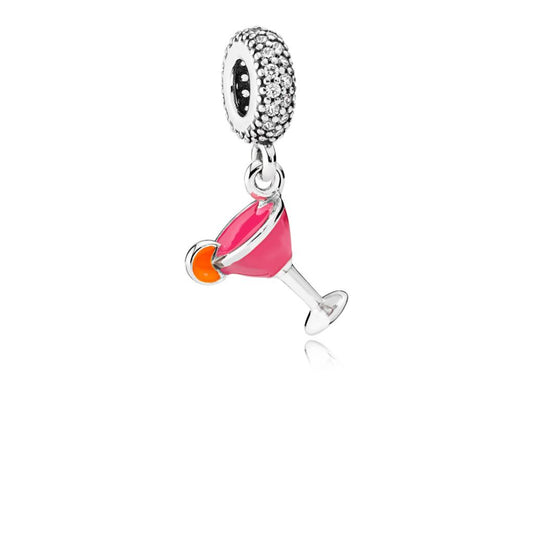 Fruity Cocktail, Mixed Enamel & Clear CZ