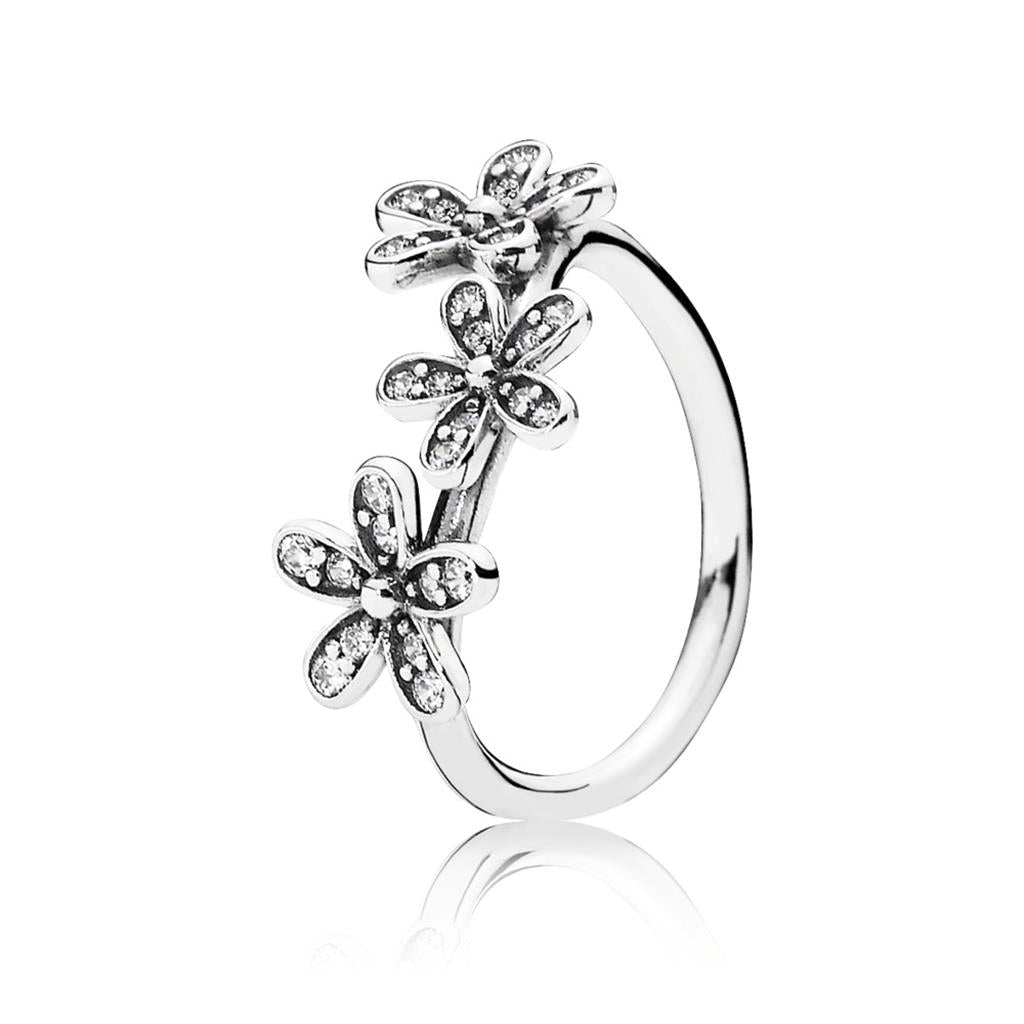 dazzling daisies, clear CZ