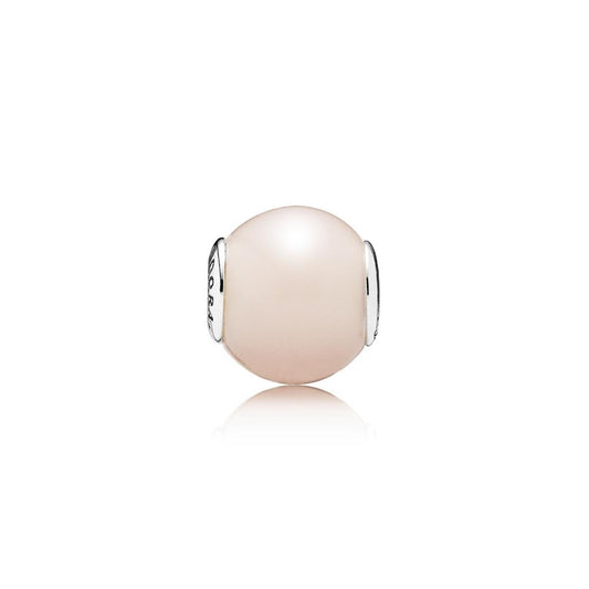 CARING silver with synthetic rose quartz