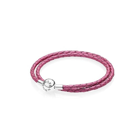Honeysuckle Pink Leather