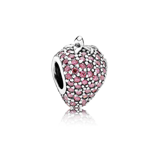 Pave Strawberry, Red CZ
