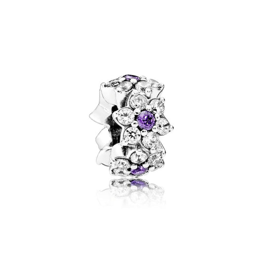 Forget-Me-Not, Purple & Clear CZ