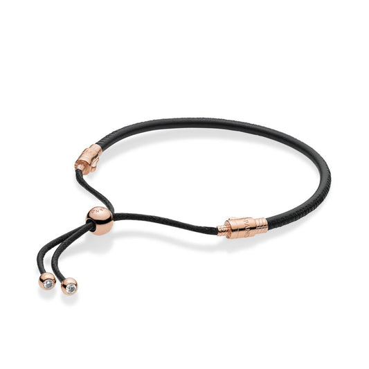 Pandora Moments Leather Slider Bracelet