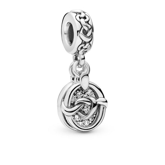 Knotted Hearts Dangle Charm