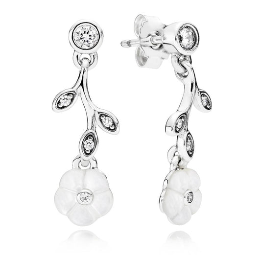 Luminous Florals, White Pearl & Clear CZ
