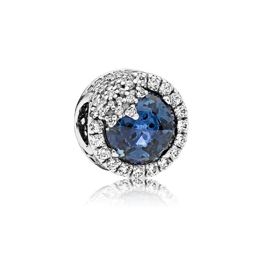 Blue Dazzling Snowflake Charm