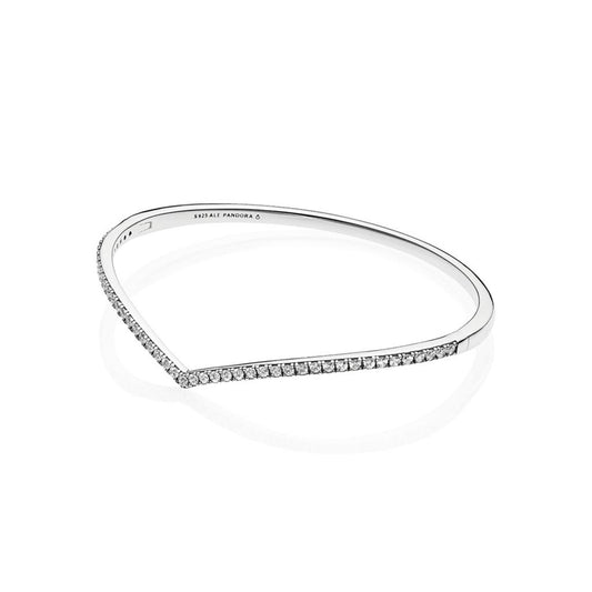 Sparkling Wishbone Bangle