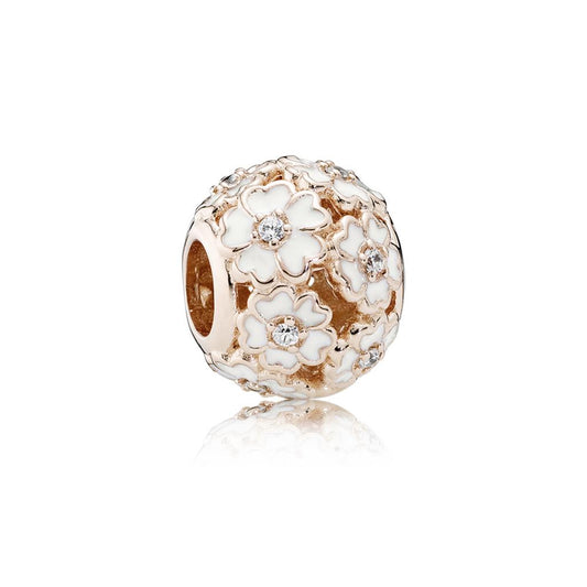 White Primrose Meadow, White Enamel & Cl