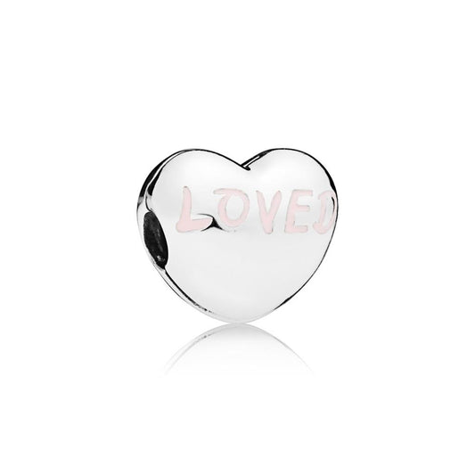 Loved Heart, Powder Pink Enamel