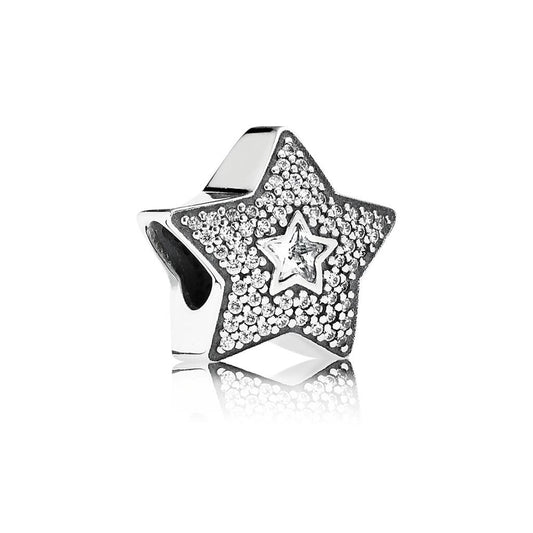 wishing star, clear CZ