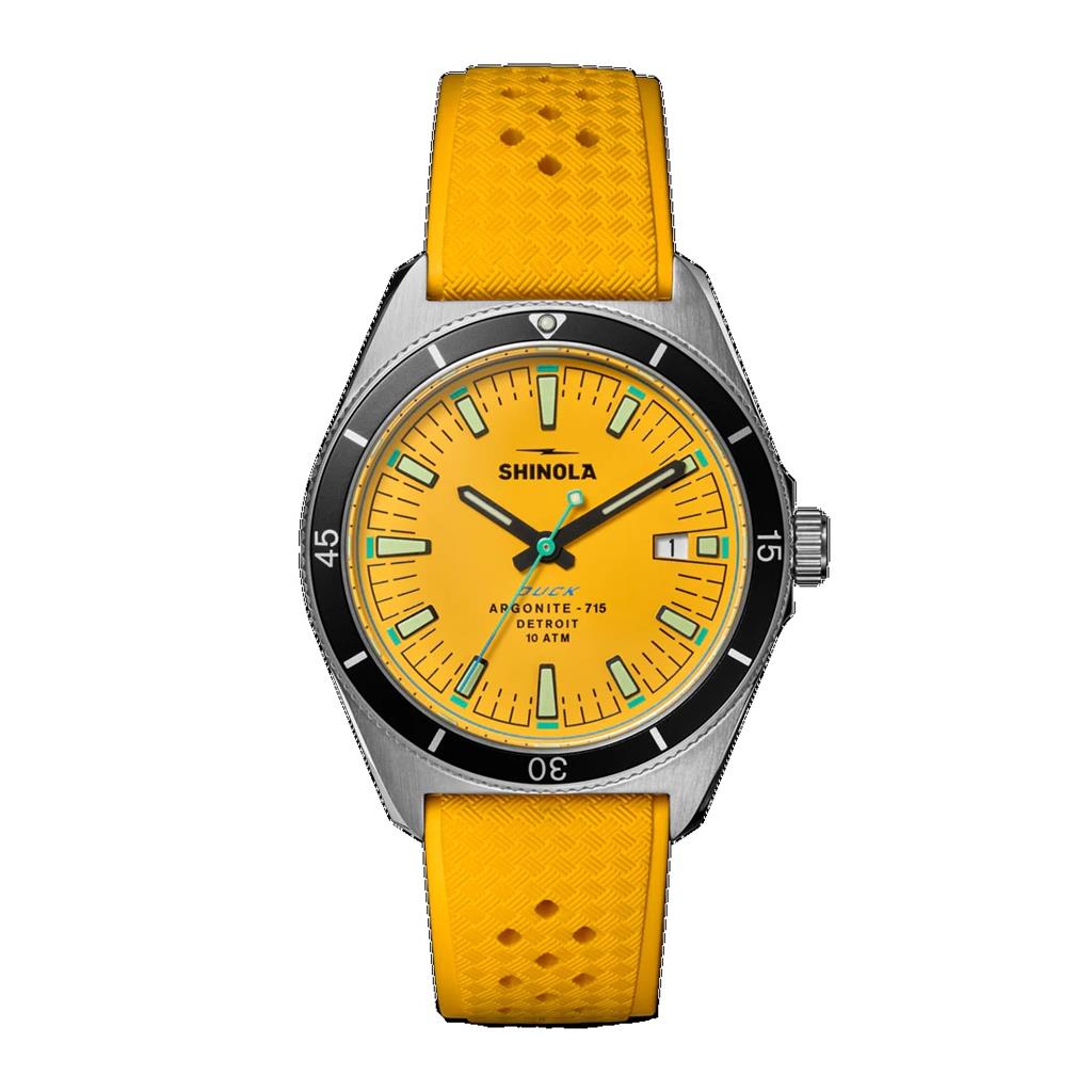 Shinola 40 mm. Canary Yellow Duck S0120301733