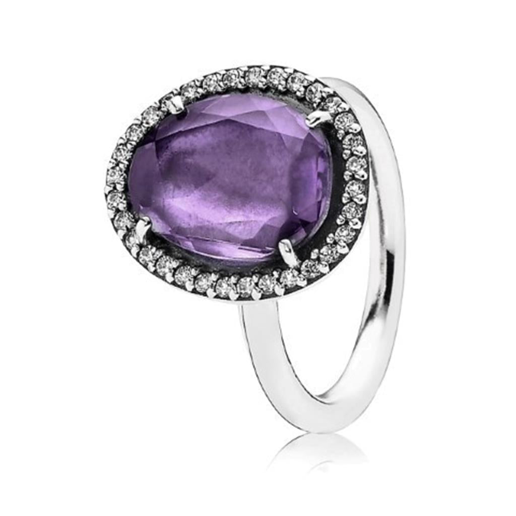 glamorous legacy, amethyst & clear CZ