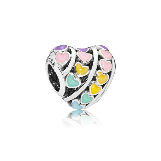 Hearts, Mixed Enamel