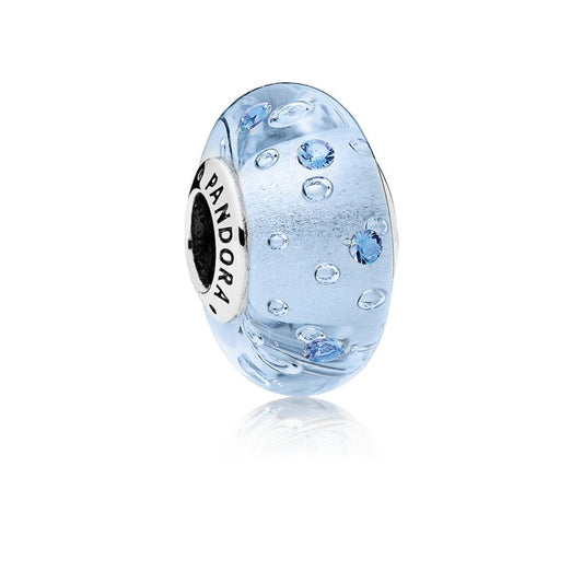 Ice Drops Glass, Blue CZ