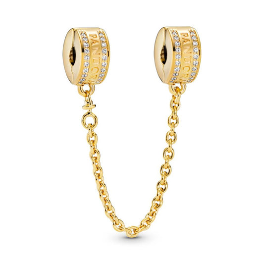 Pandora Logo Safety Chain Charm