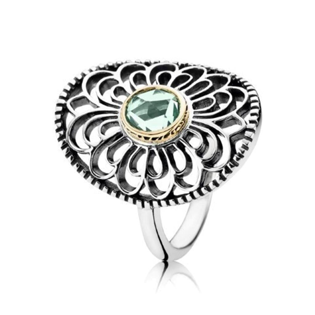 vintage allure, synthetic green spinel