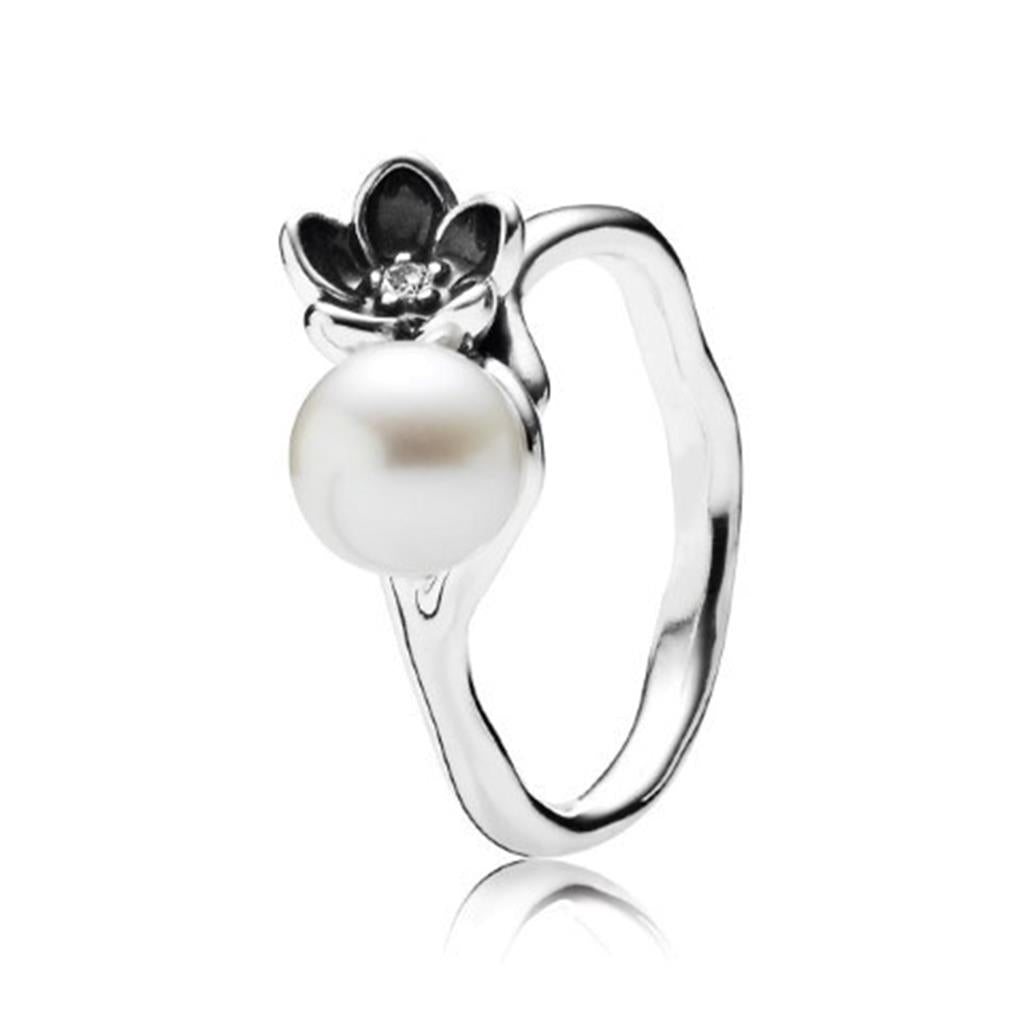 mystic floral, white pearl, clear CZ & b