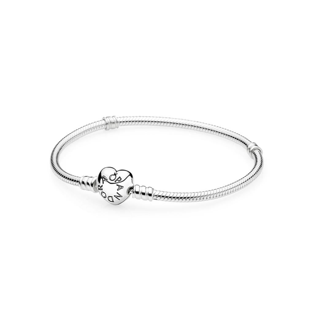 Pandora Moments Heart Clasp Snake Chain