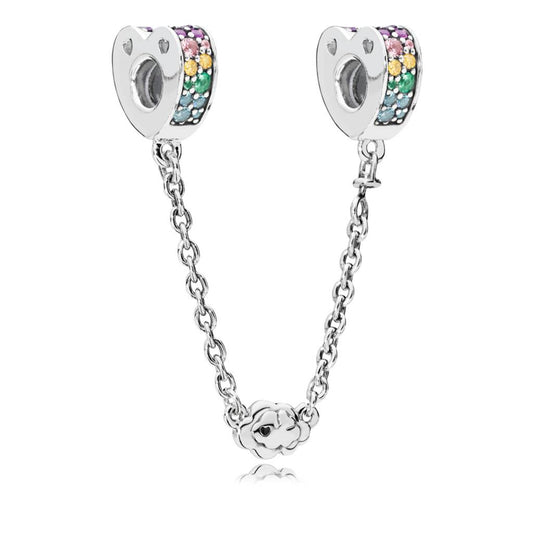 Arcs of Love, Multi-Colored CZ & Crystal