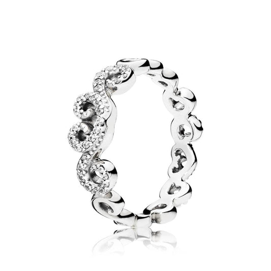 Heart Swirls Ring