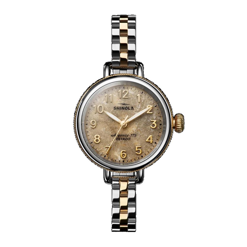 Shinola 34 Mm. Birdy Petoskey Stone S0120306832
