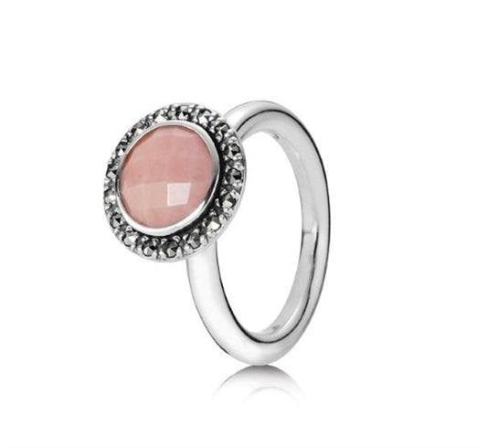 sugar & spice, pink opal & pyrite