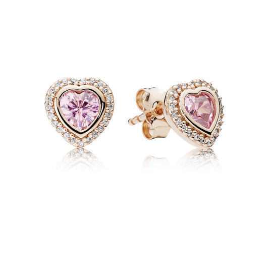 Sparkling Love, Pink & Clear CZ