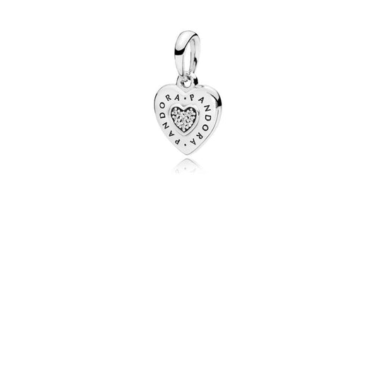 PANDORA Signature Heart, Clear CZ