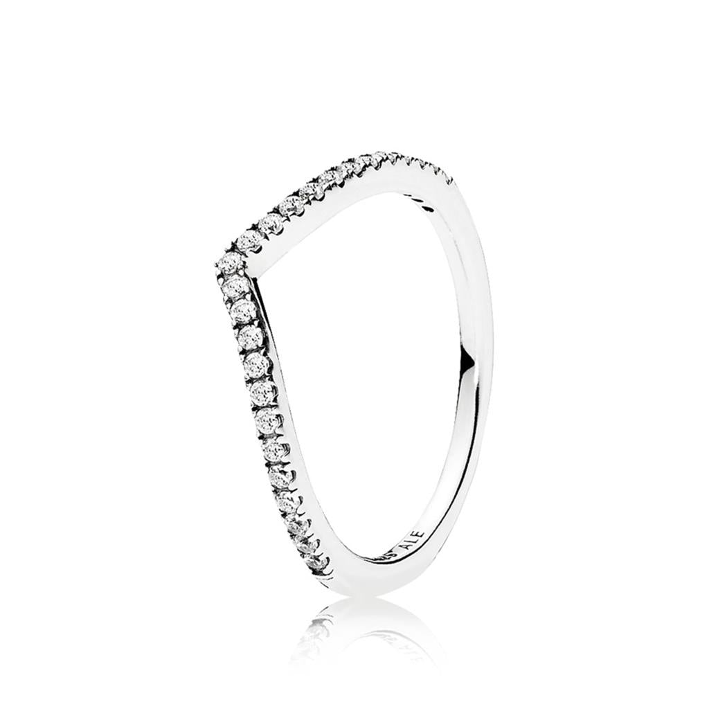 Sparkling Wishbone Ring