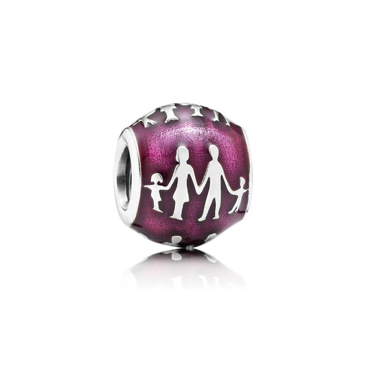 Family Silhouette, Transparent Fuchsia E