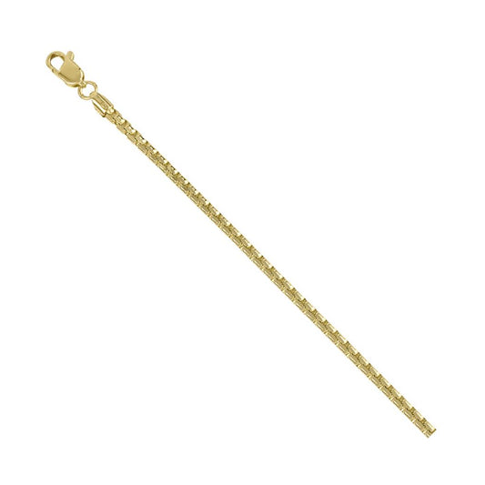 Yellow 14 Karat Solid Diamond Cut Round