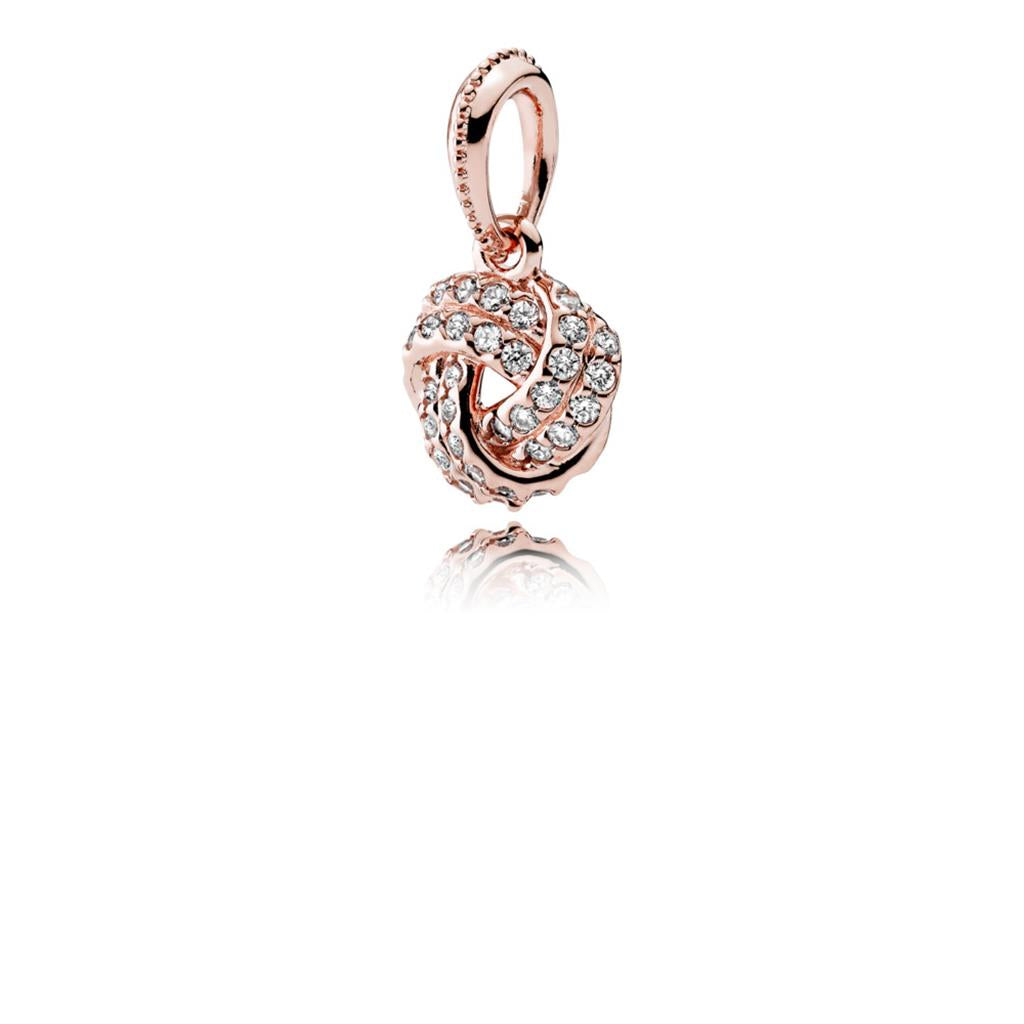 Sparkling Love Knot, Clear CZ