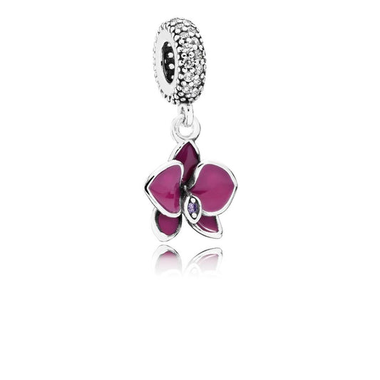 orchid, clear & purple CZ & radiant orch