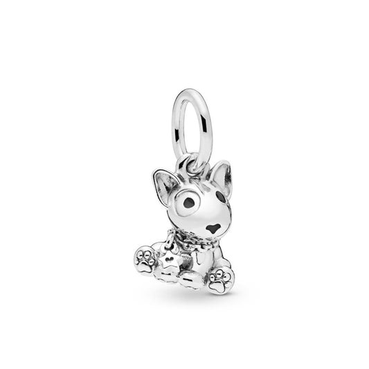 Bull Terrier Puppy, Black Enamel