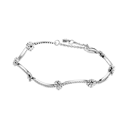 Sparkling Daisy Flower Bracelet