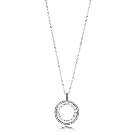 Pandora Logo Circle Necklace