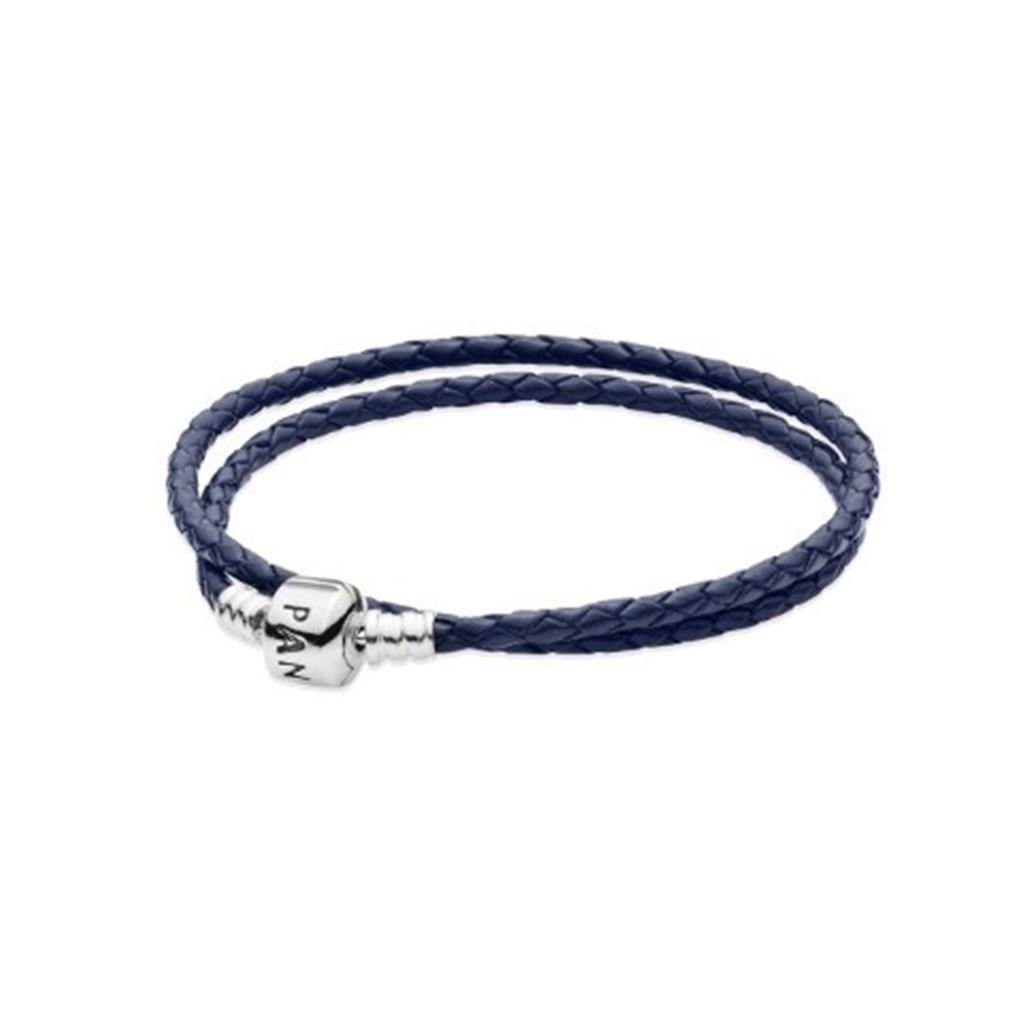 Leather Dark Blue-Double